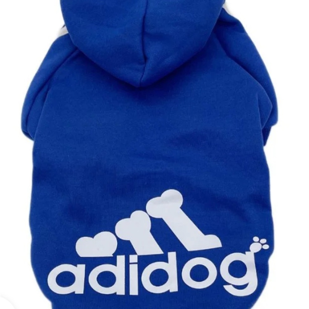 Adidas Blue and White Dog Apparel